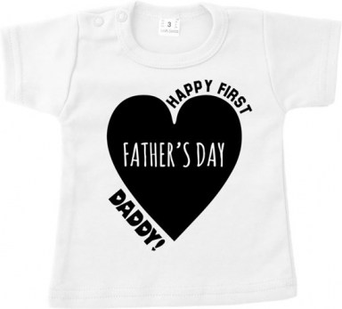 shirt, vaderdag, tekst, happy, first, father's day, daddy, hart