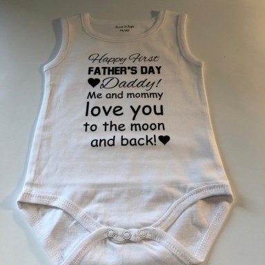 Romper Happy first father's Day