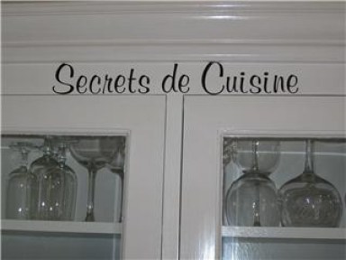 secrets de cuisine tekststicker