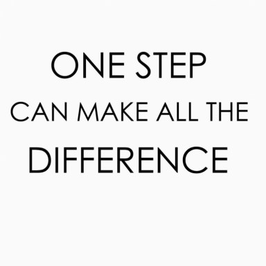 one step can make all the difference trapsticker