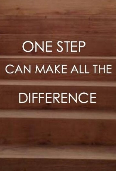 one step can make all the difference trapsticker