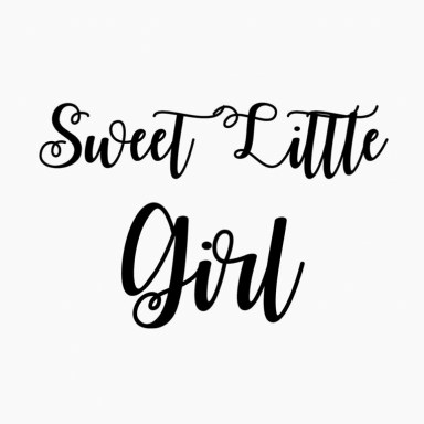 Sticker meisje Sweet Little girl