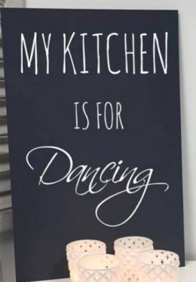 Keuken muursticker My kitchen is for dancing