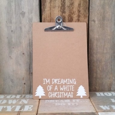 Kerststicker I’m Dreaming of a white Christmas 