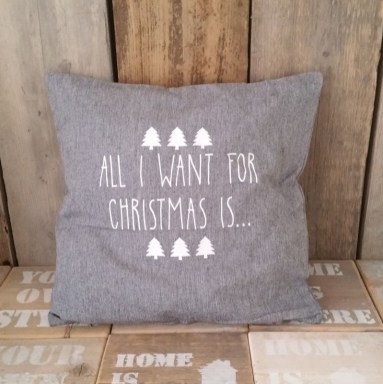 Kussenhoes All I want for Christmas is