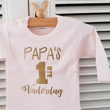 Rompertje met tekst - Papa's 1ste vaderdag