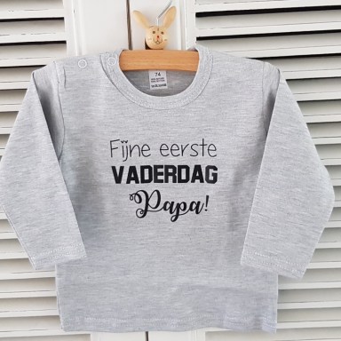 Shirtje jongen tekst  Fijne ( eerste ) vaderdag papa! 