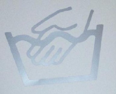 logotekst Wassymbool handwas