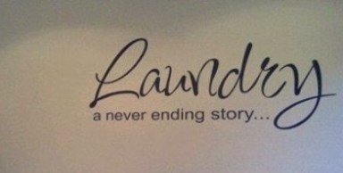 Laundry never ending story sticker
