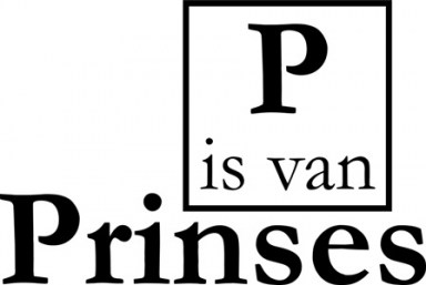 p is van sticker prinses naam letters