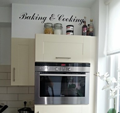 Baking & cooking muursticker