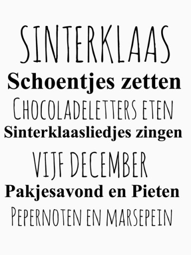 Sintsticker Sinterklaas schoentje zetten ...