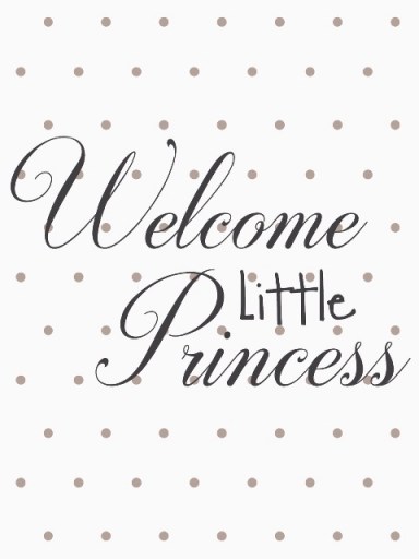 Sticker Welcome little princess