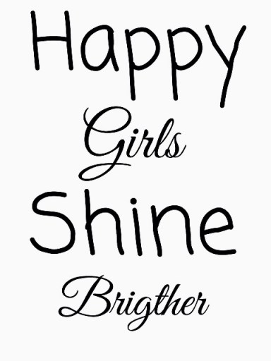  Muursticker Kinderkamer meisjeskamer Happy girls shine brighter