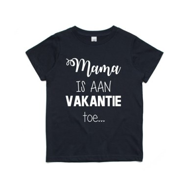 Shirt Mama is aan vakantie toe vrouwenmodel