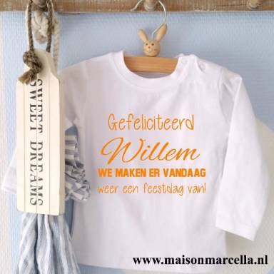 Shirtje Gefeliciteerd Willem! We maken er vandaag weer een feestdag van 50 - 164
