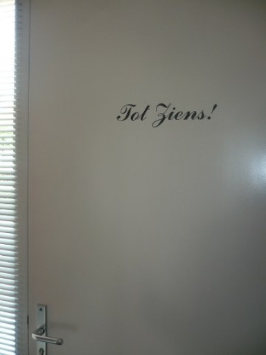 Tot ziens sticker