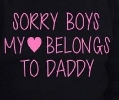 Shirtje sorry boys, my heart belongs to daddy