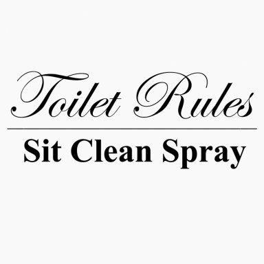 Sticker regels Toilet rules