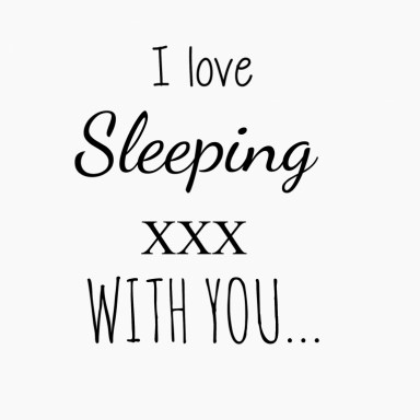  Slaapkamersticker I love sleeping with you