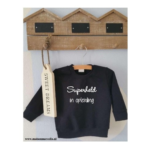 Ongekend Aanvraag Sweater Kids Trui eigen tekst ontwerp bedrukken 56-92 WX-46